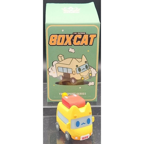 BOXCAT F.UN x RATOKIM Transport Series School Bus Mini Vinyl Figure - Picture 2 of 5
